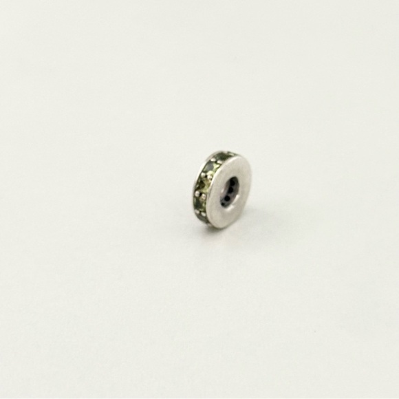 Pandora Olive Green CZ Crystal Eternity Spacer Bead Charm - Picture 5 of 7